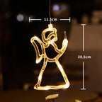 SantaGlow Illuminazione LED per Finestra con Ventosa