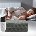 Tappetino Riscaldante Elettrico a Doppio Strato – Coperta Riscaldante per Letto e Divano