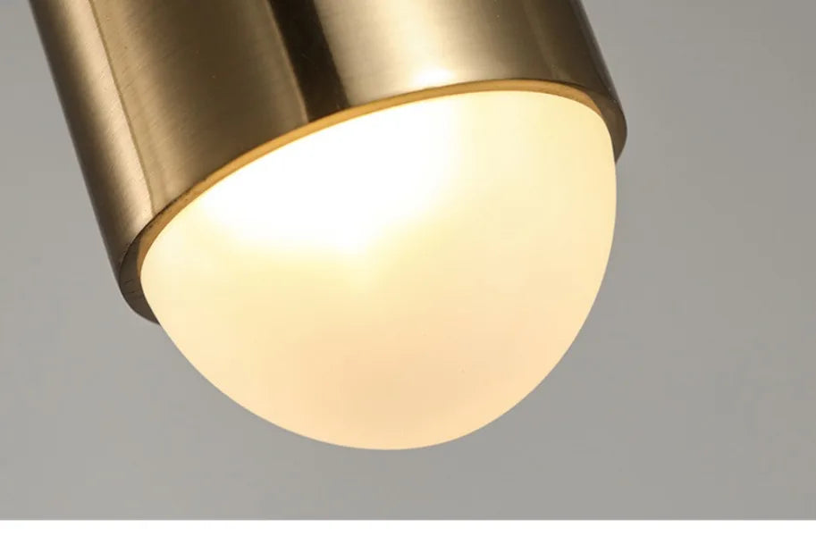Lampada a Sospensione Oro Luxe – Elegante Lampada da Soffitto LED Minimalista