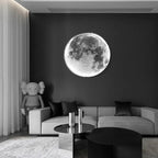 LunaGlow - Lampada da parete a LED minimalista a forma di luna per un'atmosfera accogliente
