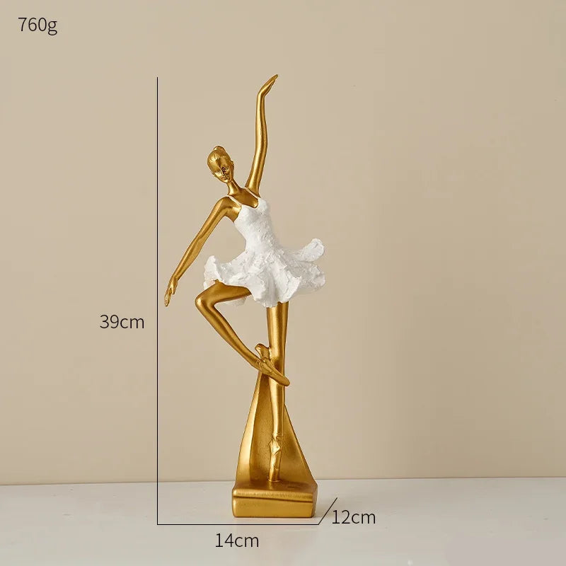 BalletGrace - Figura elegante di ballerina per l'arredamento moderno di casa e ufficio
