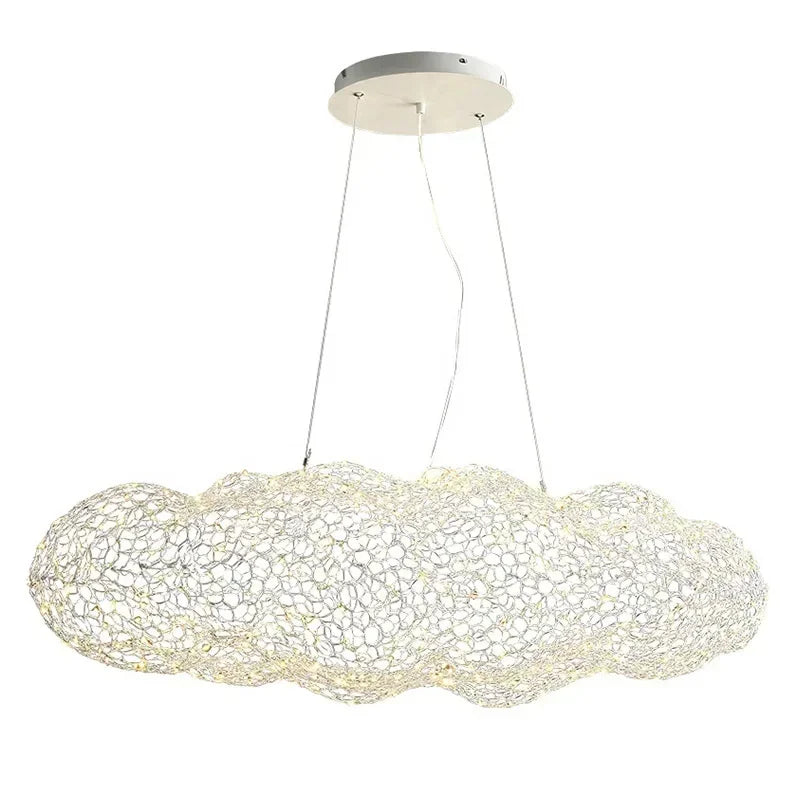 Lampada a sospensione Nuvola in Rete di Ferro Design Danese