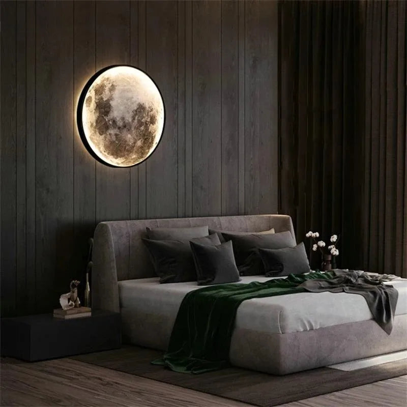 LunaGlow - Lampada da parete a LED minimalista a forma di luna per un'atmosfera accogliente