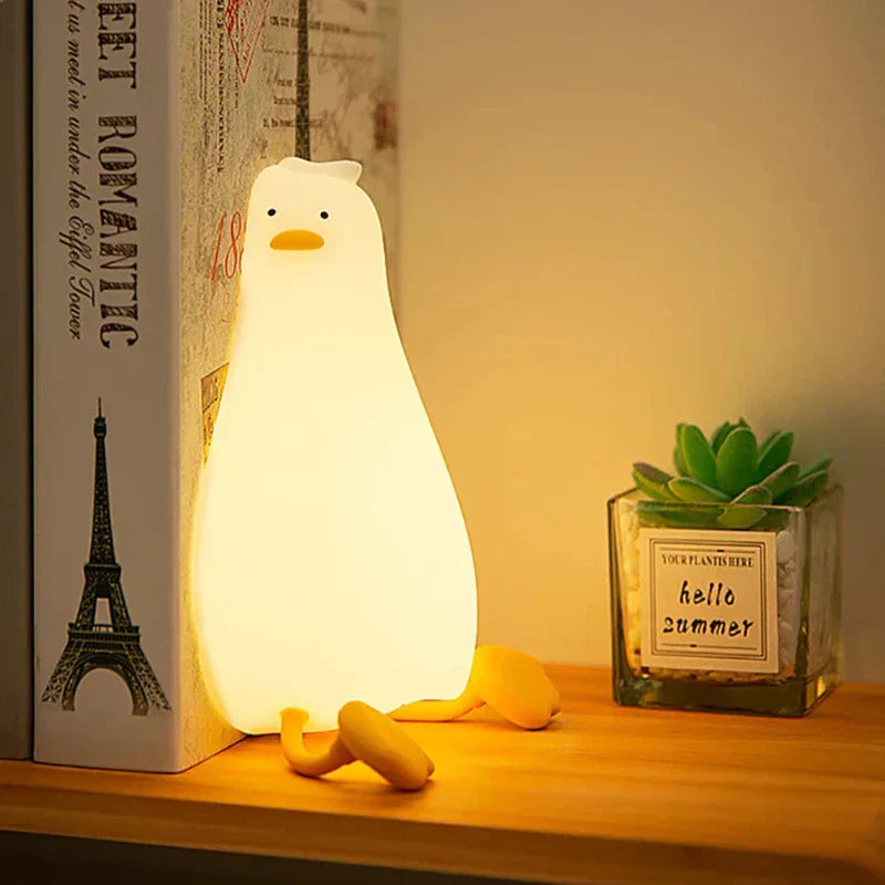 LumaDuck - dolce lampada a forma di anatra ricaricabile per notti accoglienti