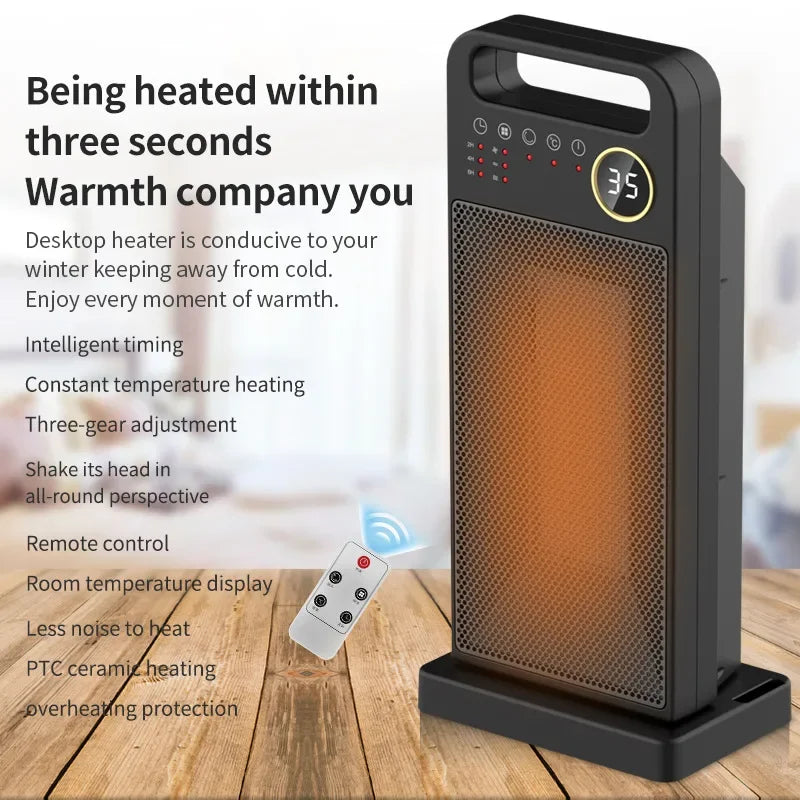 Riscaldamento Elettrico da 2000W con Telecomando e Touchscreen