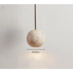 Lampada a sospensione in Travertino – Lampada a sospensione LED rotonda minimalista in stile Wabi-Sabi
