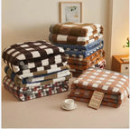 Coperta a Righe – Plaid Morbido per Divano e Letto con Motivo a Quadri Classico