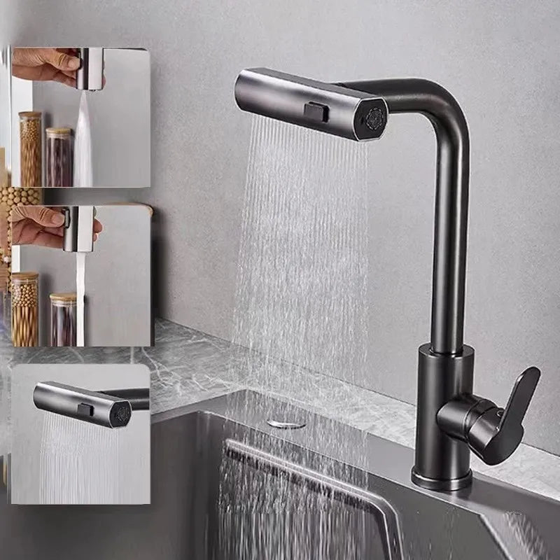 Rubinetto da cucina a cascata elegante – Eleganza e funzionalità unite