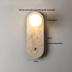 TerraLume Wabi-Sabi Travertino Lampada da Parete LED
