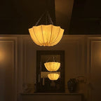 KumoWabi Lampada a Sospensione in Tessuto Giapponese Wabi-Sabi