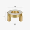 Maniglia ad Anello in Ottone Amyra