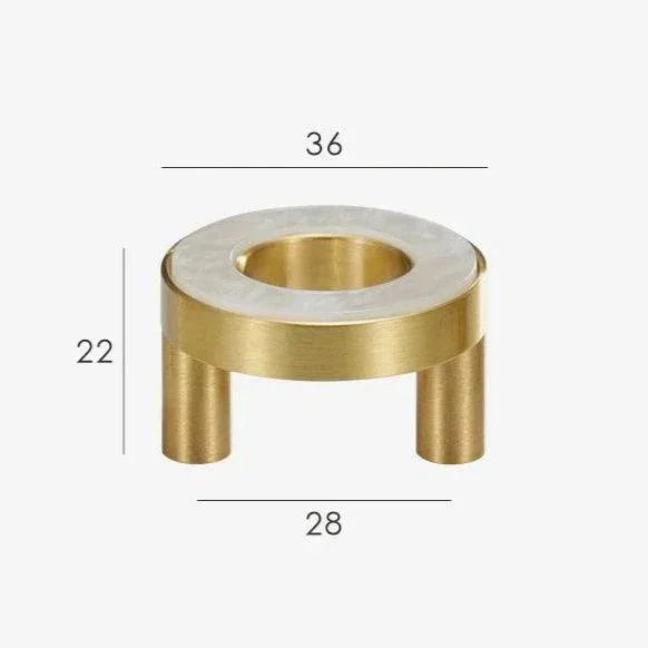 Maniglia ad Anello in Ottone Amyra
