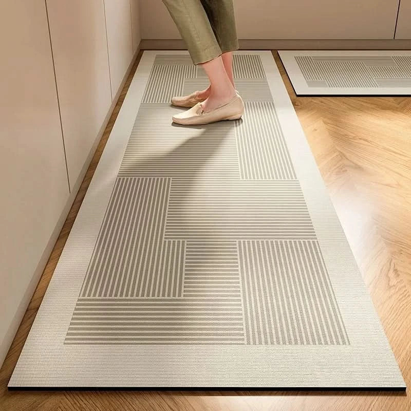 Koriva | Tappetino da Cucina Minimalista Antiscivolo con Supporto Imbottito Confortevole