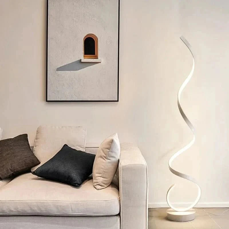 Lampada da terra LED Spirale Istanbul Illuminazione a risparmio energetico, Design elegante