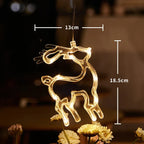SantaGlow Illuminazione LED per Finestra con Ventosa