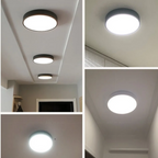 Lampada da soffitto LED rotonda con telaio in metallo