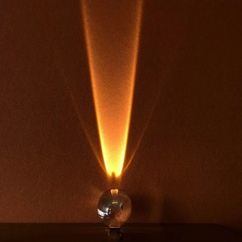 LumiVista Occhio del Cielo Lampada da Tavolo LED in Cristallo