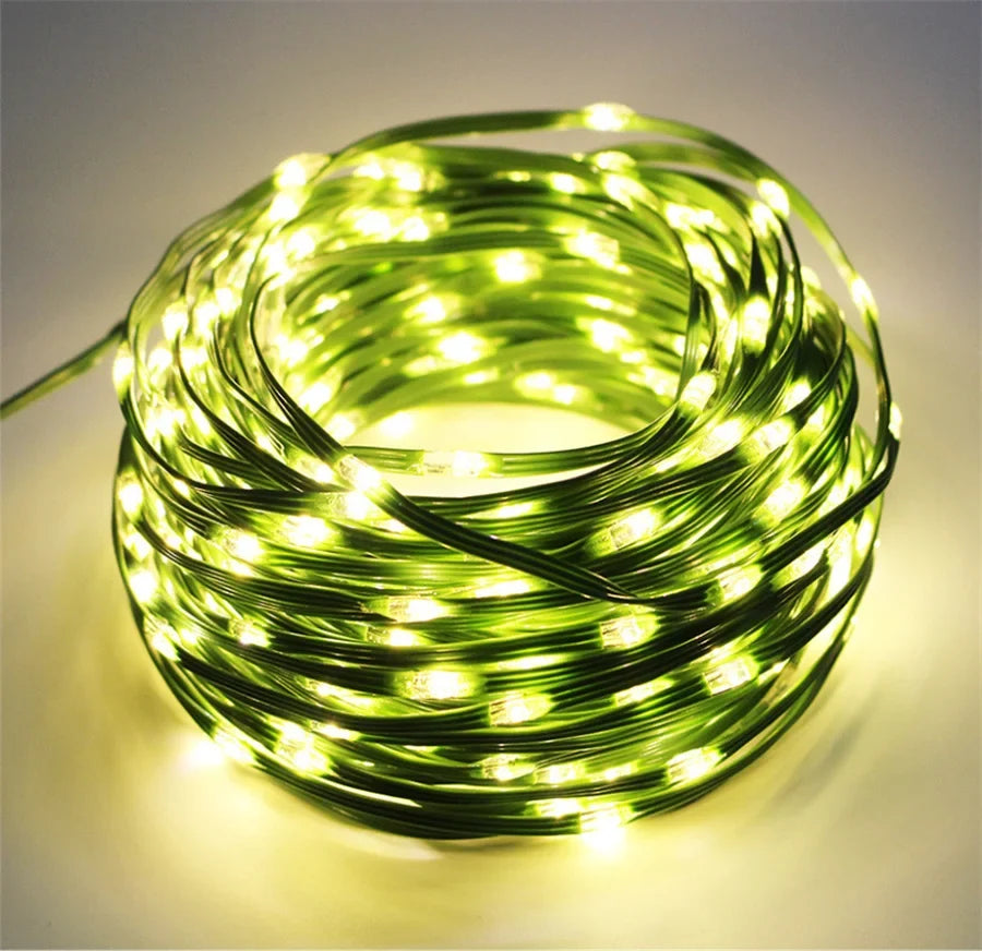 GLOWLINE – 10M-100M Catena di Luci LED Impermeabile con 8 Modalità