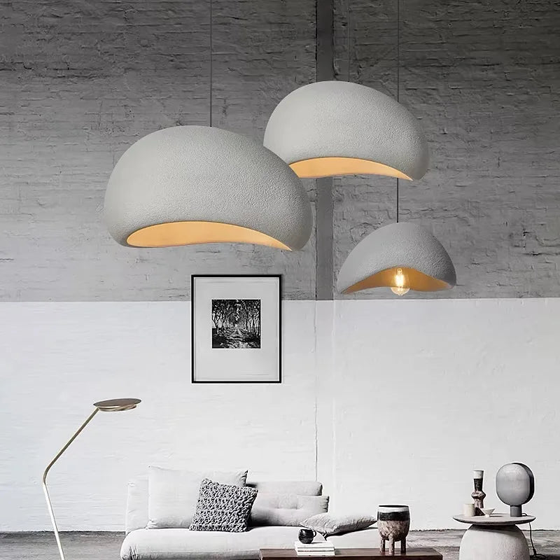 WabiGlow – Lampada a sospensione LED Wabi Sabi moderna per soggiorno, sala da pranzo e camera da letto