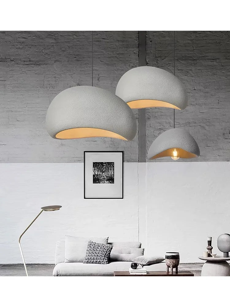 WabiGlow – Lampada a sospensione LED Wabi Sabi moderna per soggiorno, sala da pranzo e camera da letto