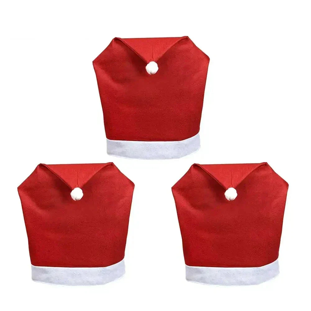Copri Sedia di Natale – Cappelli di Babbo Natale per Sedie da Pranzo