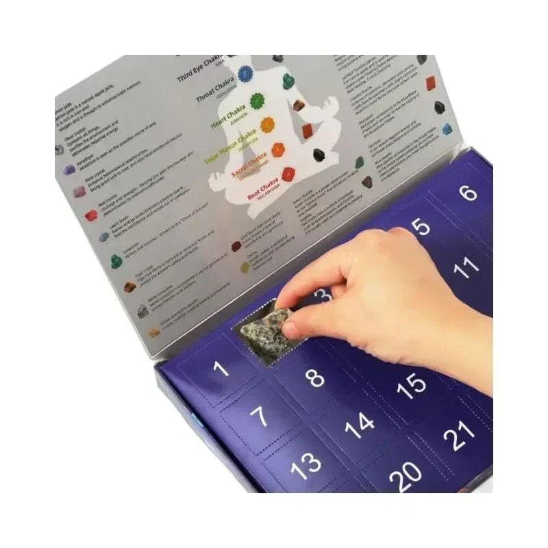 Calendario dell'Avvento con Pietre Preziose 2026 – 24 Vere Pietre Preziose per Bambini