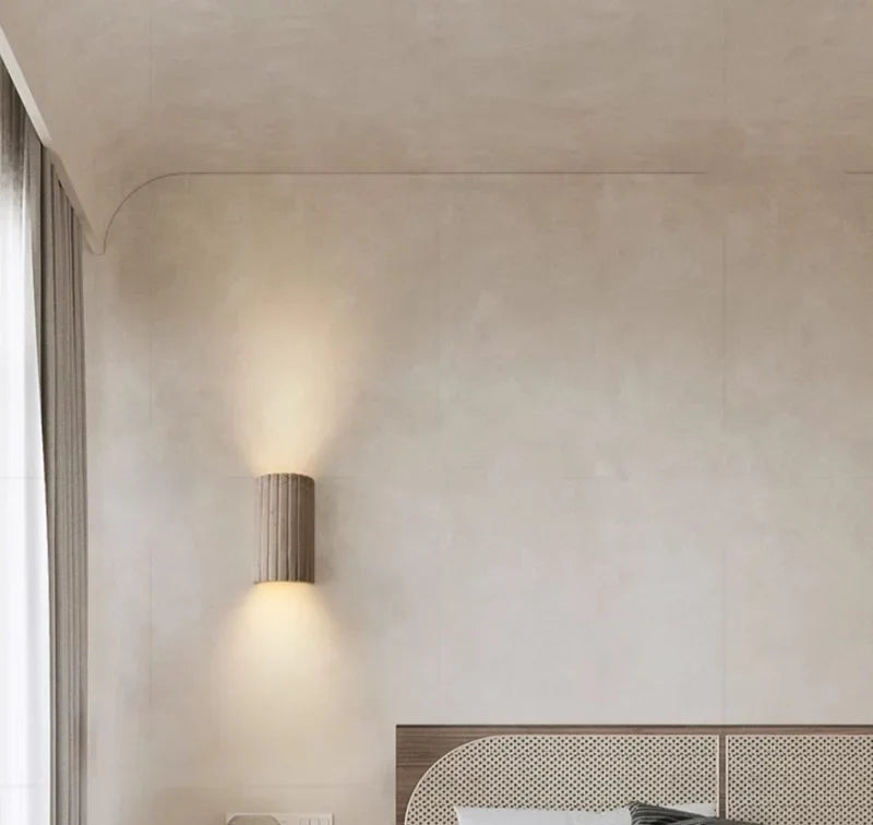 TerraLume Wabi-Sabi Travertino Lampada da Parete LED