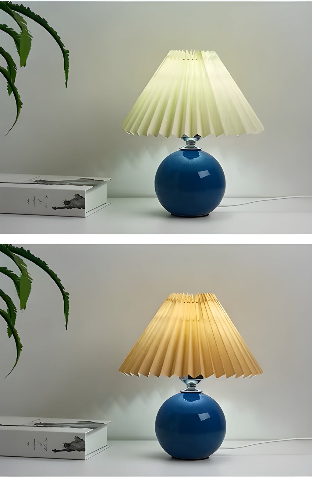 LumiPleat Lampada – Lampada da tavolo vintage a pieghe