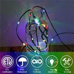 GLOWLINE – 10M-100M Catena di Luci LED Impermeabile con 8 Modalità
