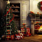 KerstLuxe Babbo Natale Scala LED Illuminazione d'Atmosfera – 1M / 3M Luce a Stringa USB
