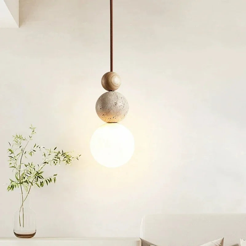 Lampada a sospensione minimalista a forma sferica