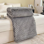Caelidra - Coperta in Velluto a Righe Calda e Accogliente per Divano e Letto
