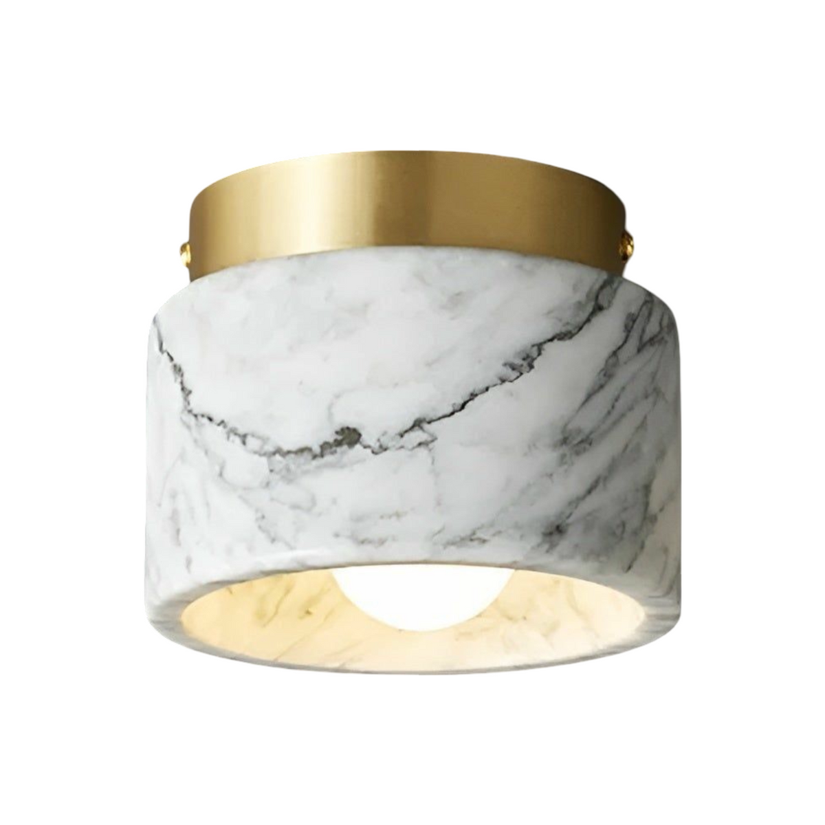 Lampada da soffitto in marmo italiano – Illuminazione lussuosa ed elegante per la tua casa