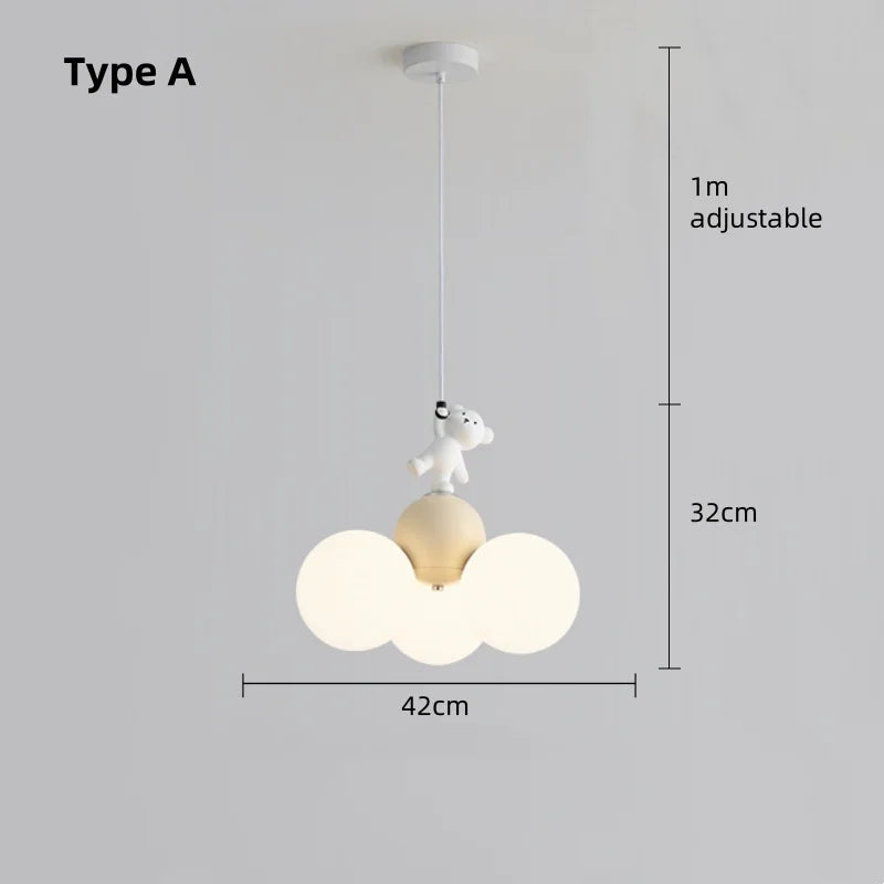 Lampada da soffitto BallooBear per bambini