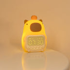CapyGlow – Sveglia a forma di capybara con luce soffusa e design ricaricabile