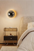 LumiBau Luxe Bauhaus Lampada da Parete Rotonda