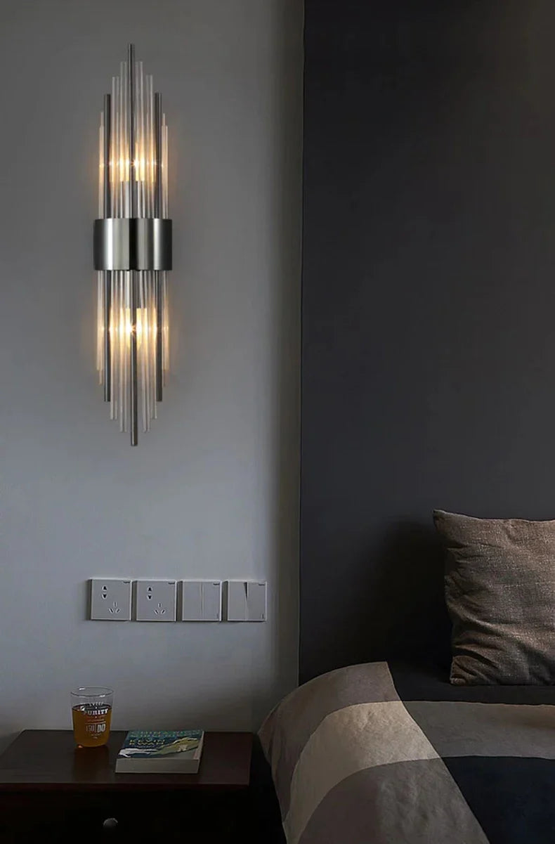 AuriLux Nordic Lampada da Parete in Cristallo