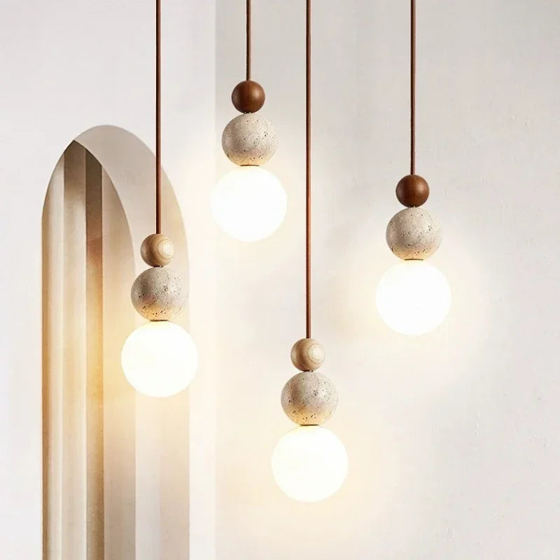 Lampada a sospensione minimalista a forma sferica