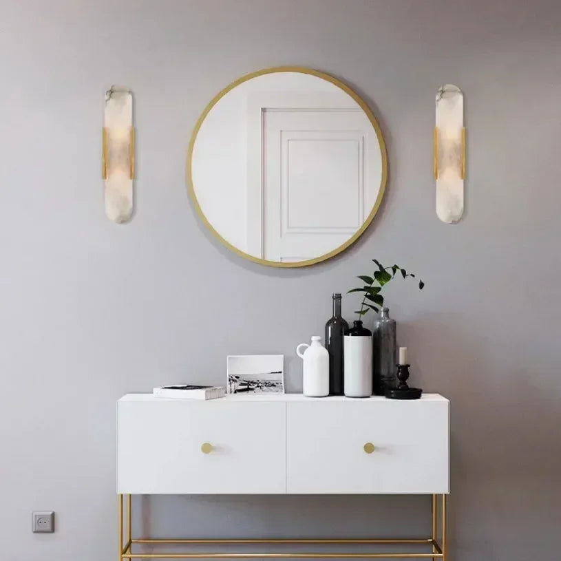Lampada da Parete in Marmo di Lusso – Design Moderno con Illuminazione Elegante