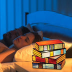 BookGlow - Lampada da tavolo creativa a forma di libro con illuminazione regolabile