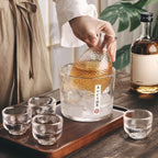Set di Vetro Giapponese – Elegante Set per Sake e Whisky | Perfetto per Bar e Casa
