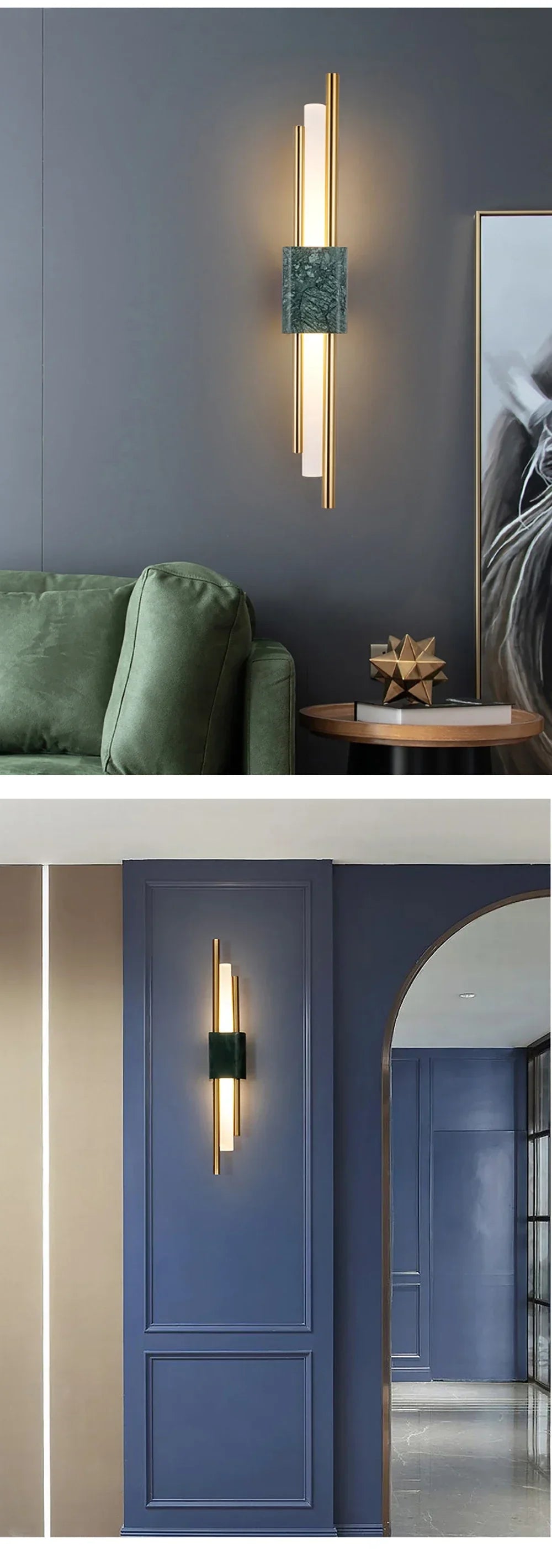 Lampada da Parete LED in Marmo Moderno Luxe