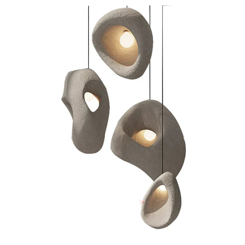 lampadario led wabi-sabi moderno irregolare per decorazione loft