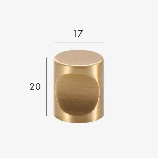Maniglie in Ottone Spazzolato Lars