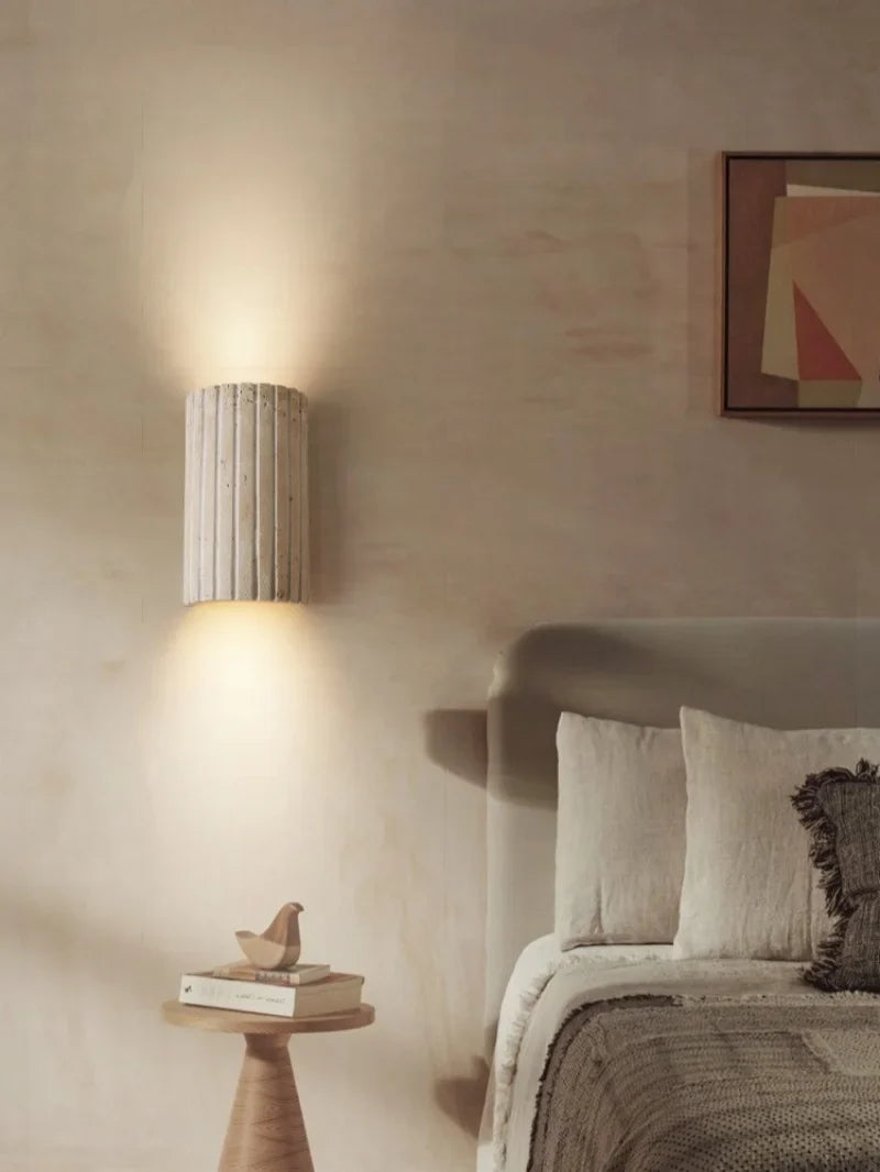 TerraLume Wabi-Sabi Travertino Lampada da Parete LED