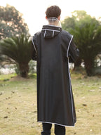 Poncho Impermeabile Unisex Lunghezza Completa – Giacca a Vento con Finitura Riflettente