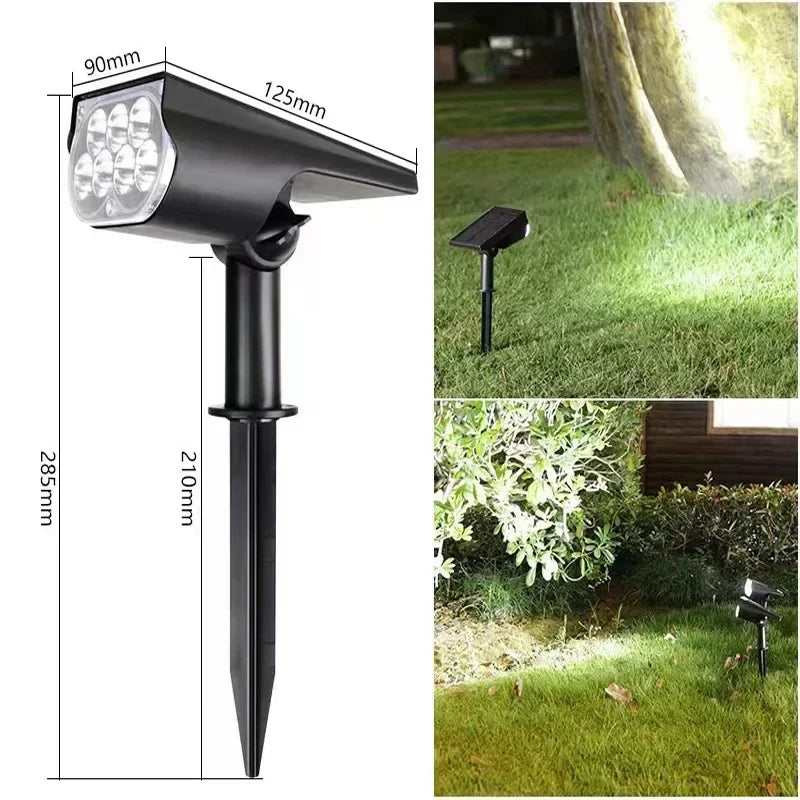 SOLARFORCE 7LED Faro Solare Regolabile