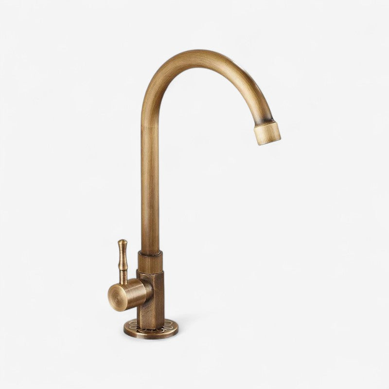 ClearFlow - Rubinetto per lavabo monocomando con design a foro singolo