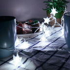 Luci LED di Natale a forma di stelle – Ghirlanda luminosa decorativa per interni ed esterni