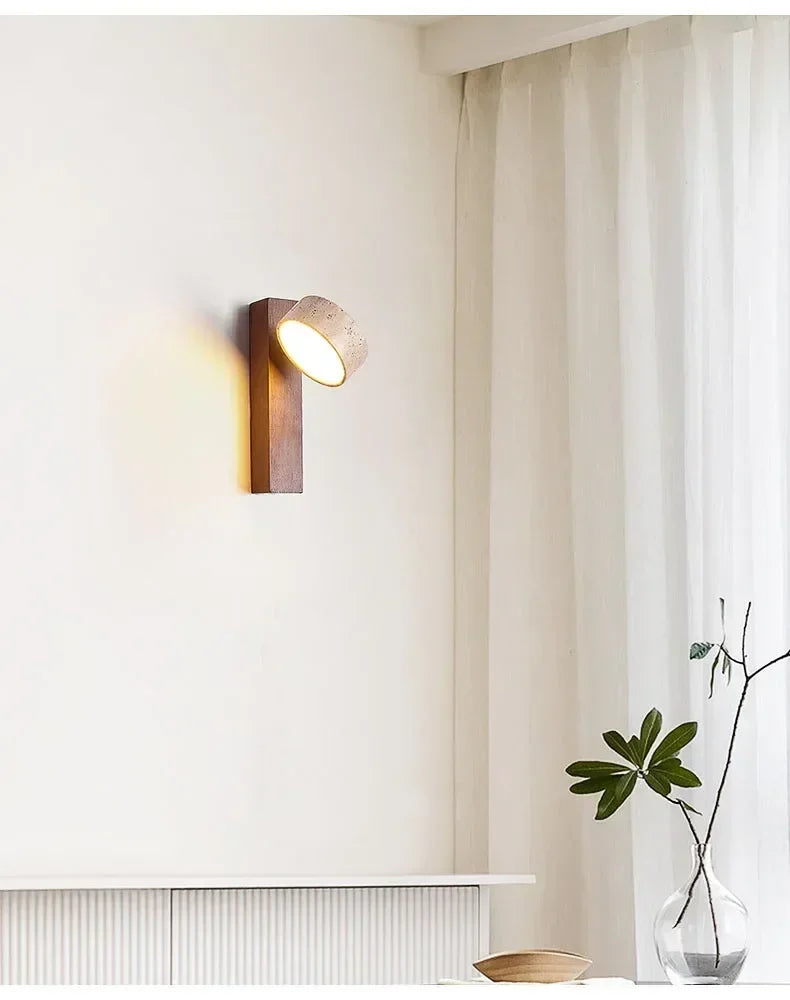 AureaCave Wabi-Sabi Lampada da Parete in Travertino